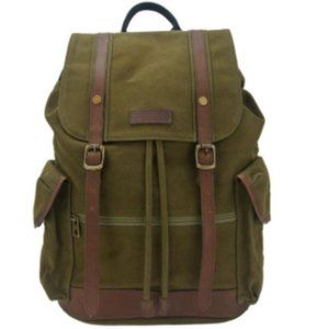 Racing Green British Style Mens Olive Backpack